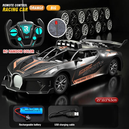 Rc Car 4Ch High-Speed Remote Control Drift Racing Car Electric Sportscar Toy Vehicle Model Toys for Boys Kids Birthday Gift Good Vibrations
