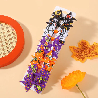 10Pcs/Set Baby Girl Halloween Hair Clips Pumpkin Bat Ornaments Hairpin Party Decoration Kids Hair Accessories Good Vibrations