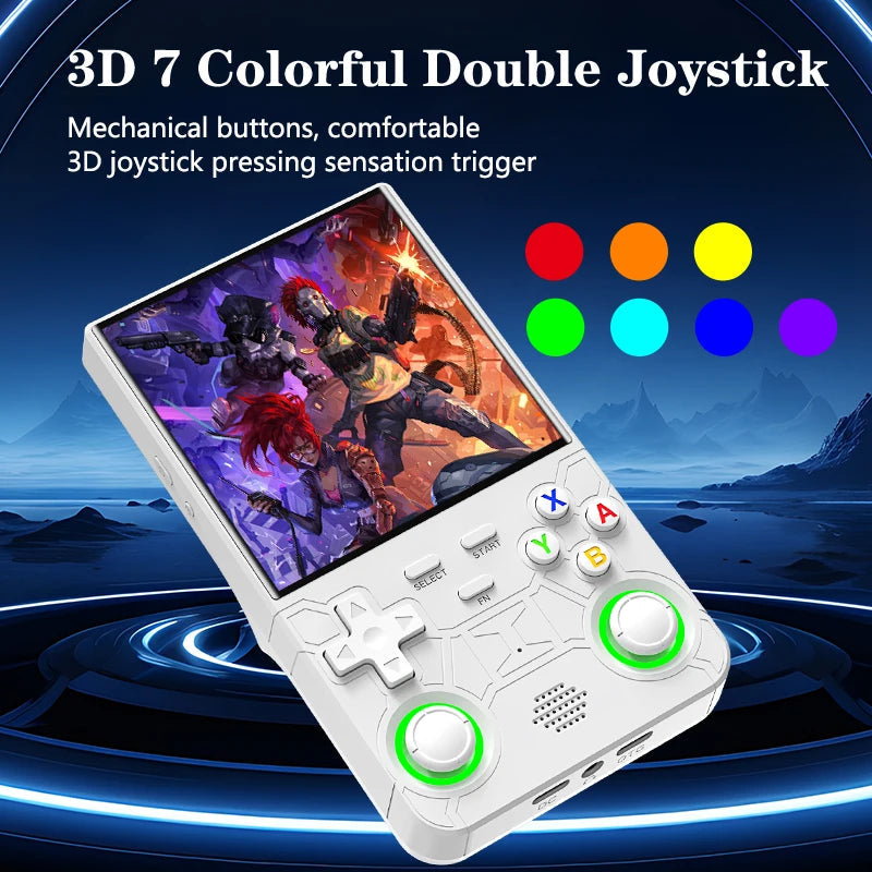 2025 R36 Ultra Open Source R36S Video Game Console Linux System 4.0 Inch IPS Screen  Portable Pocket Video Player 64G best Games Good Vibrations