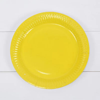 Solid Disposable Tableware Set, Party Supplies, Paper Plates, Wedding, Birthday Party Decor, Adult Favor, Black, Green, Blue, Good Vibrations