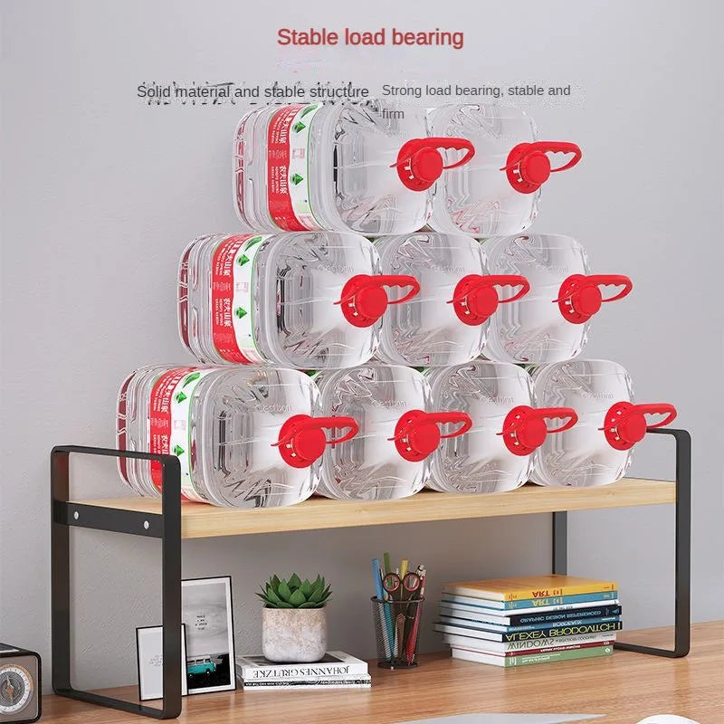 Shelf Desktop Storage  Bookshelf Student Desk Shelves Racks Office Computer Desk Tiered Cabinet Home Storage Holders Organizer Good Vibrations