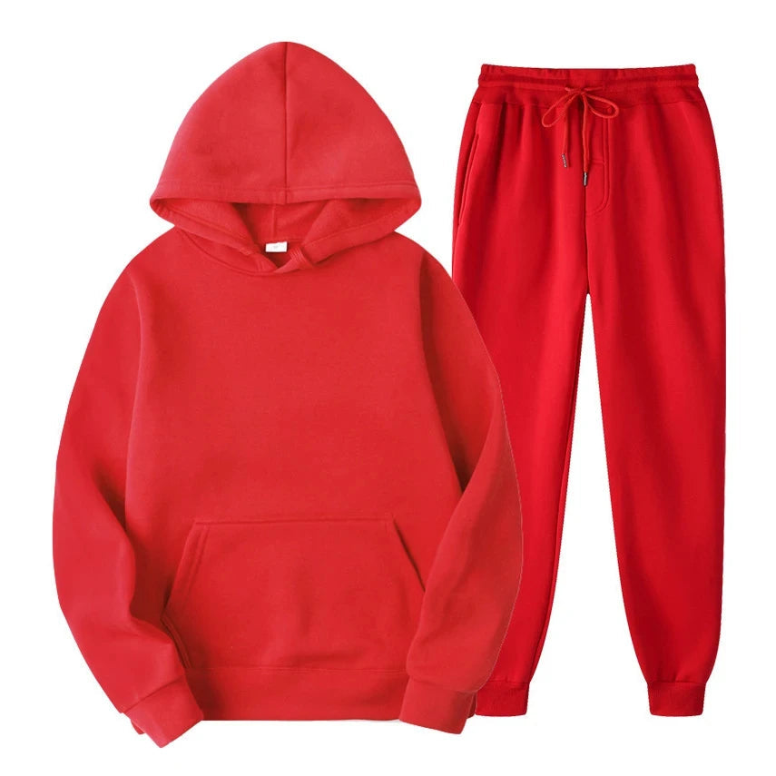 2024 Winter Brand Tracksuits Men's sets Long Sleeve Pullover + Jogging Trousers 2pcs Sets Fitness Running Suits sportswer Male Good Vibrations