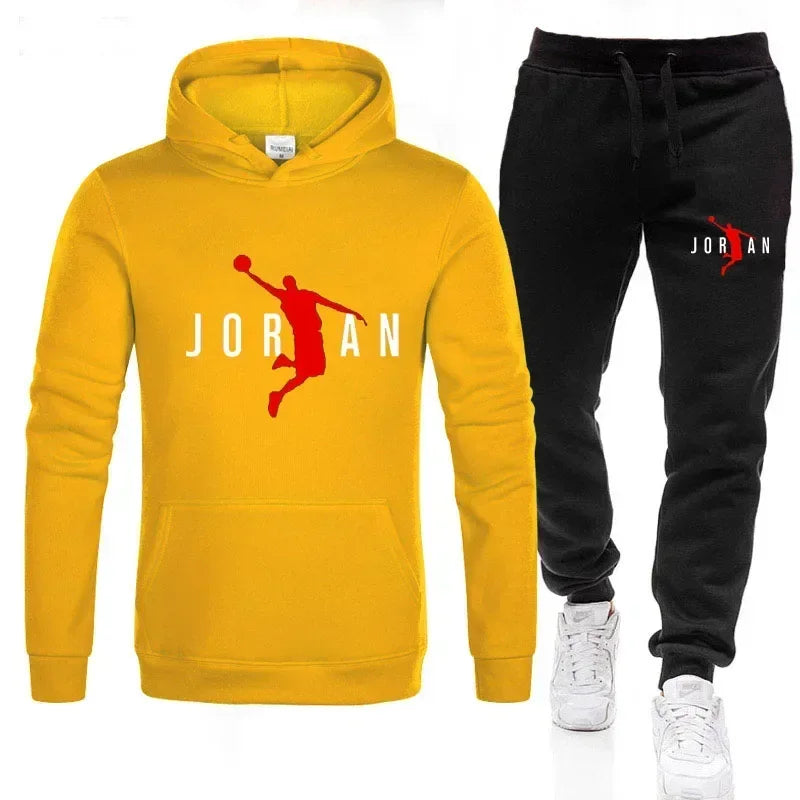 2025 Fall Winter Men's Tracksuit Hoodie Pants 2Pcs Sets Suit Leisure Sweatshirts Sweatpants Fashion Trends Brand Clothing S-3XL Good Vibrations