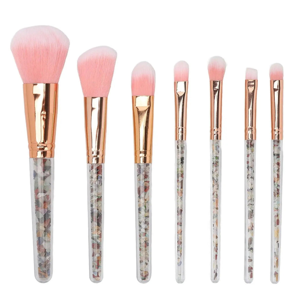 Ergonomic Makeup Brush Kit with Stylish Handles - Versatile Cosmetic Brushes for beauty Salons & At Home Use Good Vibrations