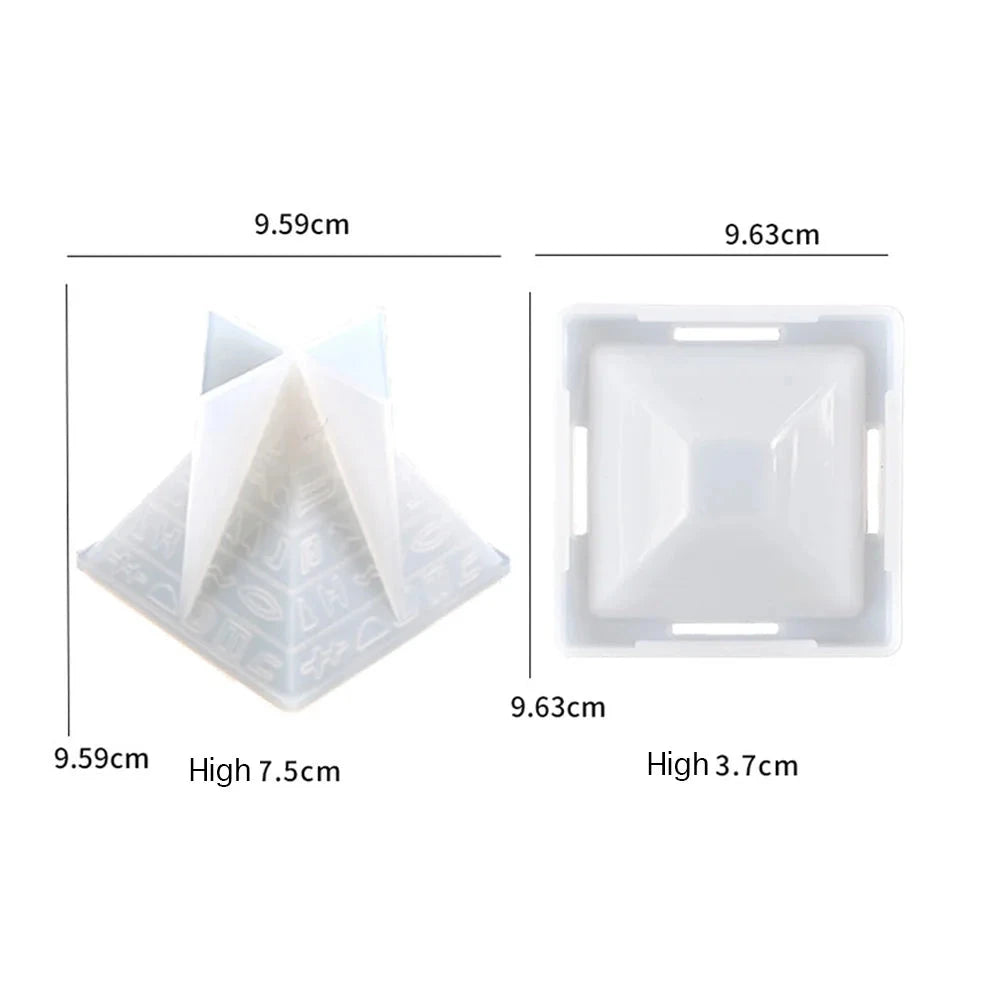 Pyramid Molds DIY Handcrafts Silicone Art Mold Table Decor Ashtray Silicone Mold Holiday Ornament for Making Hand Craft Good Vibrations Adult Super Store