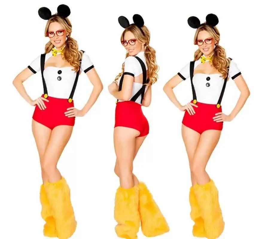 Adult Leopard Fox Cat Girl Cosplay Costume Halloween Costumes Women Fancy Party  Dress Up Deluxe Plush Monster Animal Costume Good Vibrations