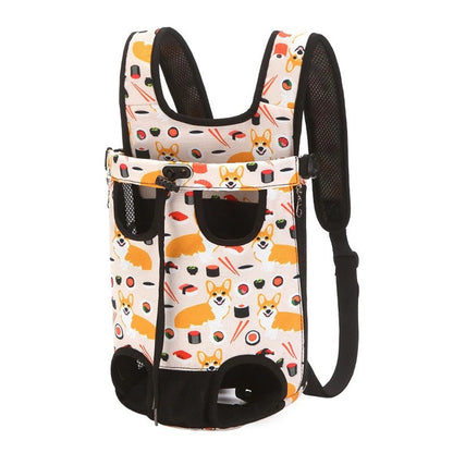 Adjustable Cat Carrier Bag Pet Double Shoulder Backpack Portable Bag Outdoor Travel Camping Hiking Cat Bag Dog Bag Good Vibrations