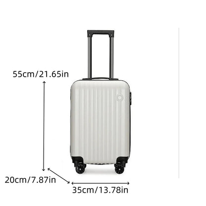 New 20inch Luggage, Carry-On Trolley Case, Pc Thickened Hard Shell Material, High-Strength Compression Resistance, Suitable for Both Men and Women Good Vibrations