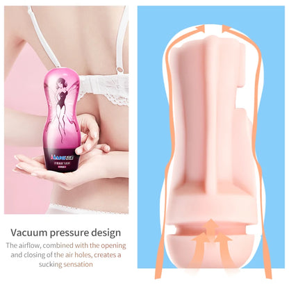 Marilyn Male Masturbator Adult Erotic Toys Silicone Masturbation Cup Penis Exerciser Male Deformable Sex Toys Blowjob Sex Shop