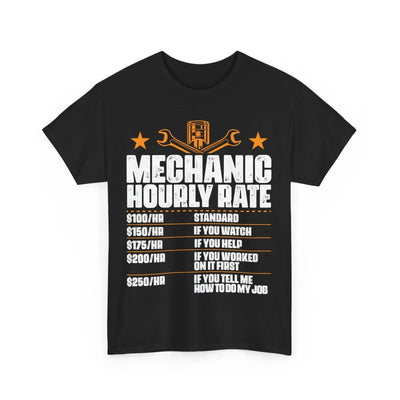 Mechanic T-Shirt, Mechanic Hourly Rate Auto Mechanic Repairman Vintage Shirt