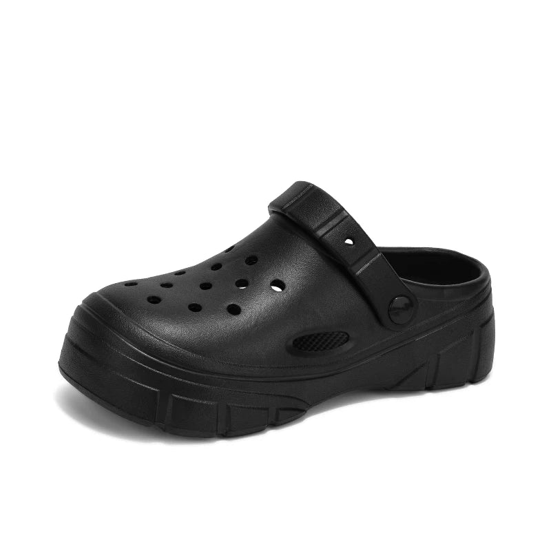 Lightweight Clogs Women Platform Sandals Simple Breathable Women Slippers Wrapped Beach Shoes For Summer Women Shoes Good Vibrations