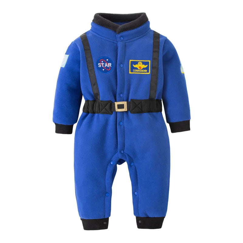 New Astronaut Costume for Baby Boy 1 Year Old Toddler Infant Birthday Theme Party Cosplay Space Suit Newborn Photography Romper Good Vibrations