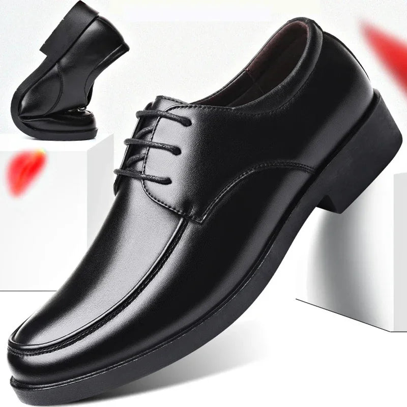Mens Dress Shoes Men's Formal Original Leather Italian Skin Shoes for Men Elegant Casual Business Luxury Social Male Shoe Good Vibrations