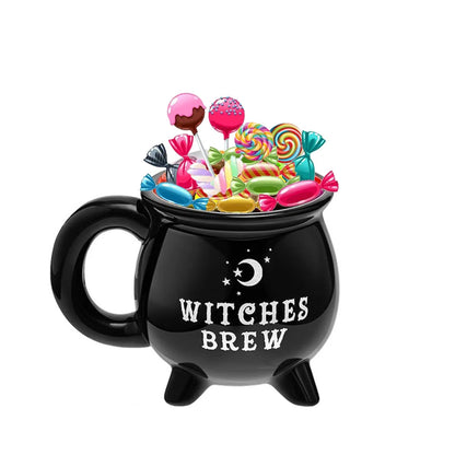 1pc, Witch Brew Coffee Mug, 350ml/ 11.8oz Ceramic Coffee Cups, Water Cups, Summer Winter Drinkware, Birthday Gifts Good Vibrations