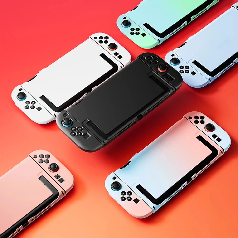 New Portable Silicon Case with Stand Protective Case Sleeve Handle Grip Cover Protective Shell for Switch 2 Game Accessories Good Vibrations