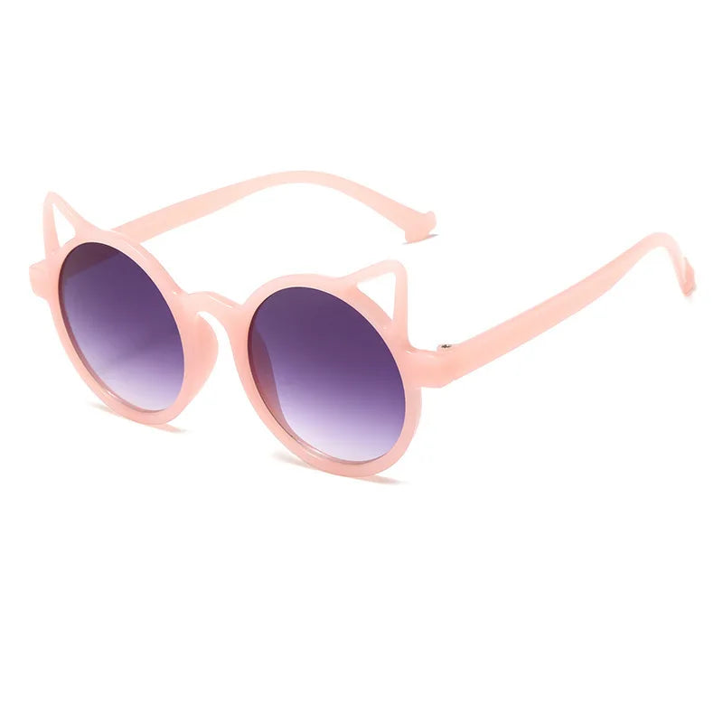 Girls Boys Cute Animal Cartoon Ears Sunglasses Outdoor Sun Protection Children Lovely Vintage Sunglasses Protection Classic Kids Good Vibrations