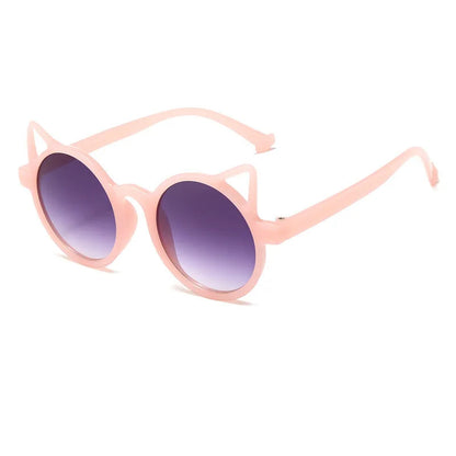 Girls Boys Cute Animal Cartoon Ears Sunglasses Outdoor Sun Protection Children Lovely Vintage Sunglasses Protection Classic Kids Good Vibrations