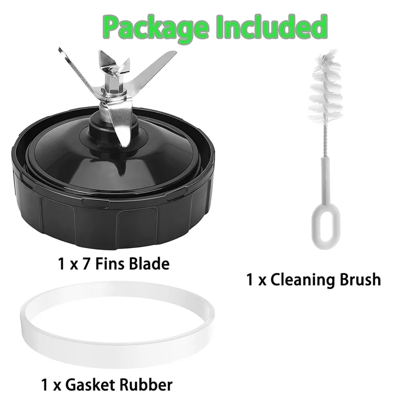 B89B-7 Fins Blender Blade For Ninja BN401 BN751 BN801 BL450-30 BL480-30, For Ninja Blender Replacement Parts Good Vibrations