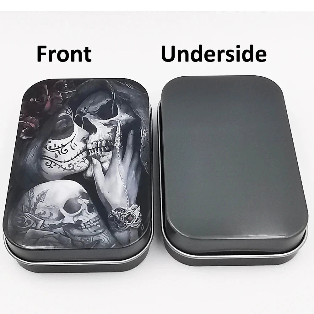 Cigarette Case Box Flip Cap Tobacco Storage Smoke Humidor Rolling Paper Jewelry Candy Coin Key Organizer Tin Flip Gifts Sealed Good Vibrations