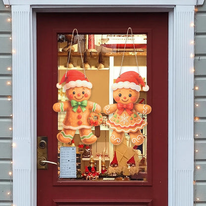 Christmas Door Hanging Merry Christmas Decorations for Home 2025 Navidad Xmas Tree Wall Pendant New Year 2026 Good Vibrations