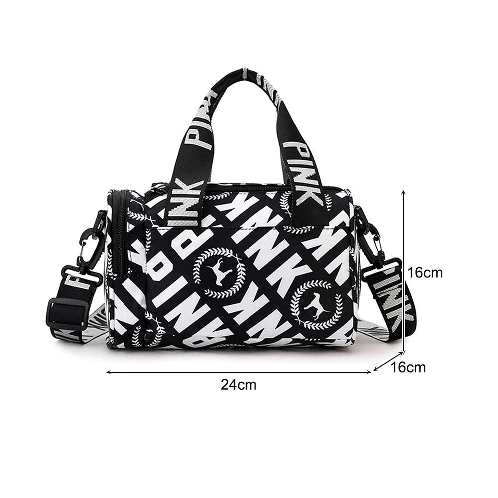 Womens Crossbody Bag Travel Small Duffle Bag Portable Women Fitness Workout Outdoor Handbags for Yoga Sports Traveling Hiking Good Vibrations