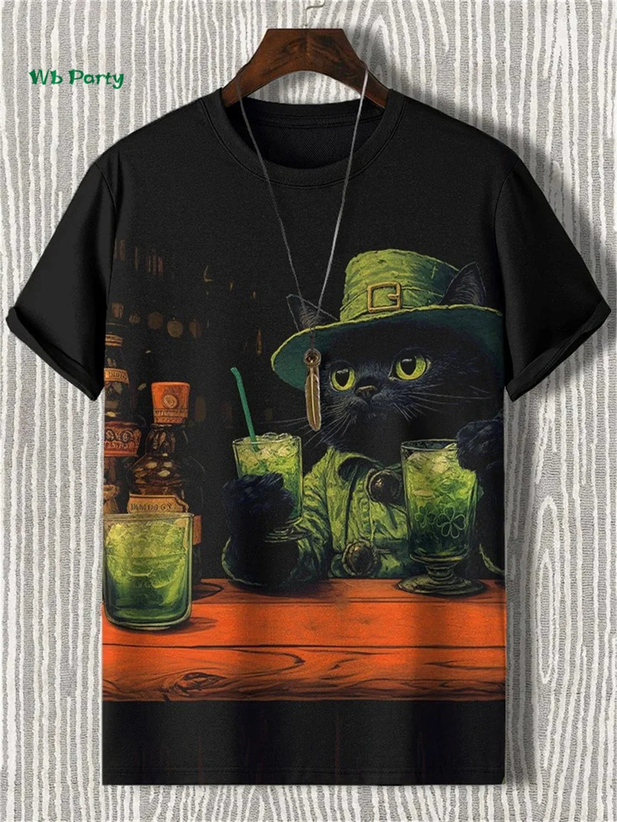 Cat Pattern Men's T-Shirt 3D Print Funny Animal Short Sleeve T-Shirt Oversized Tops Summer Daily Outdoor Casual Men's Clothing Good Vibrations