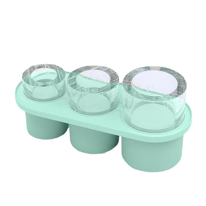 3-Grid Ice Cube Tray For Stanley 30/40 Oz Tumbler Cups Reusable Cylinder Silicone Ice Cube Molds With Lid For Drink Juice Coffee Good Vibrations Adult Super Store