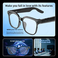 AI Glasses Smart Glasses 800W HD Photo And Video Recording Real-Time Translation Men Glasses For Women Anti-Blue Light Men Gift Good Vibrations