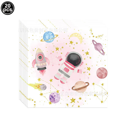 4D Standing Astronaut Spaceman Balloons Rocket Foil Balloons Kids Toys Baby Shower Outer Space Themed Birthday Party Decorations Good Vibrations
