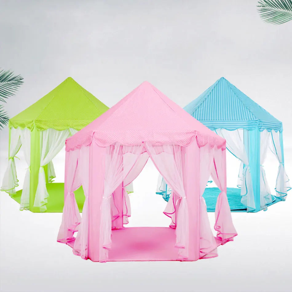 Portable Children's Tent for Kids Tent Toys Girls Princess Castle Tipi Infantil Children's House Vigvam Teepee Baby Tent Gifts Good Vibrations