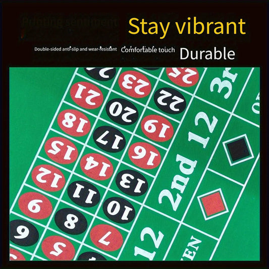 Chip tablecloth, Texas Hold'em velvet table mat, roulette chip cloth, entertainment equipment board game cloth, roulette table m Good Vibrations