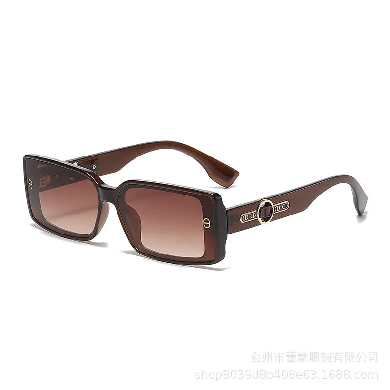 Designer Small Frame Luxury Hip Hop Sunglasses Trendy High Quality Premium Fashion Statement Minimalist Style Sunglasses Good Vibrations