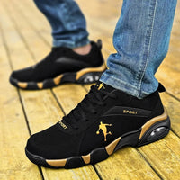 Shoes For Men Breathable Casual Shoes Men's Sneakers Summer Light Mesh Air Cushion Sports Shoes Outdoor Lace Up Training Shoes Good Vibrations