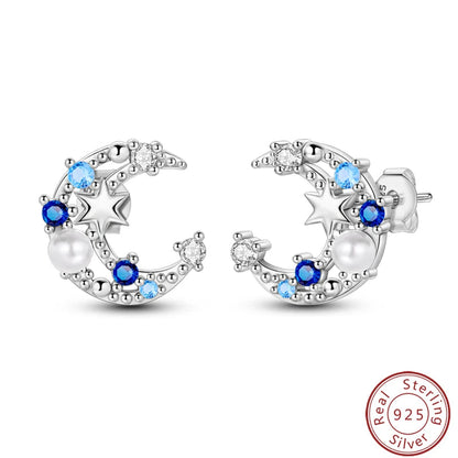Women's Earrings 925 Sterling Silver Ocean Cute Pet Insect Plant Multi Style Earrings Fit Anniversary Delicate Jewelry Gifts Good Vibrations