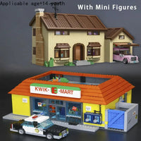 IN stockThe Supermarket House And Kwik E Mart Building Blocks Bricks 16004 16005 Christmas Toy Gift Compatible 71006 71016 Good Vibrations