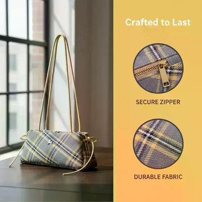 Striped Shoulder Bag for Women with Spacious Interior Lightweight Tote  for Commuting and Shopping Good Vibrations