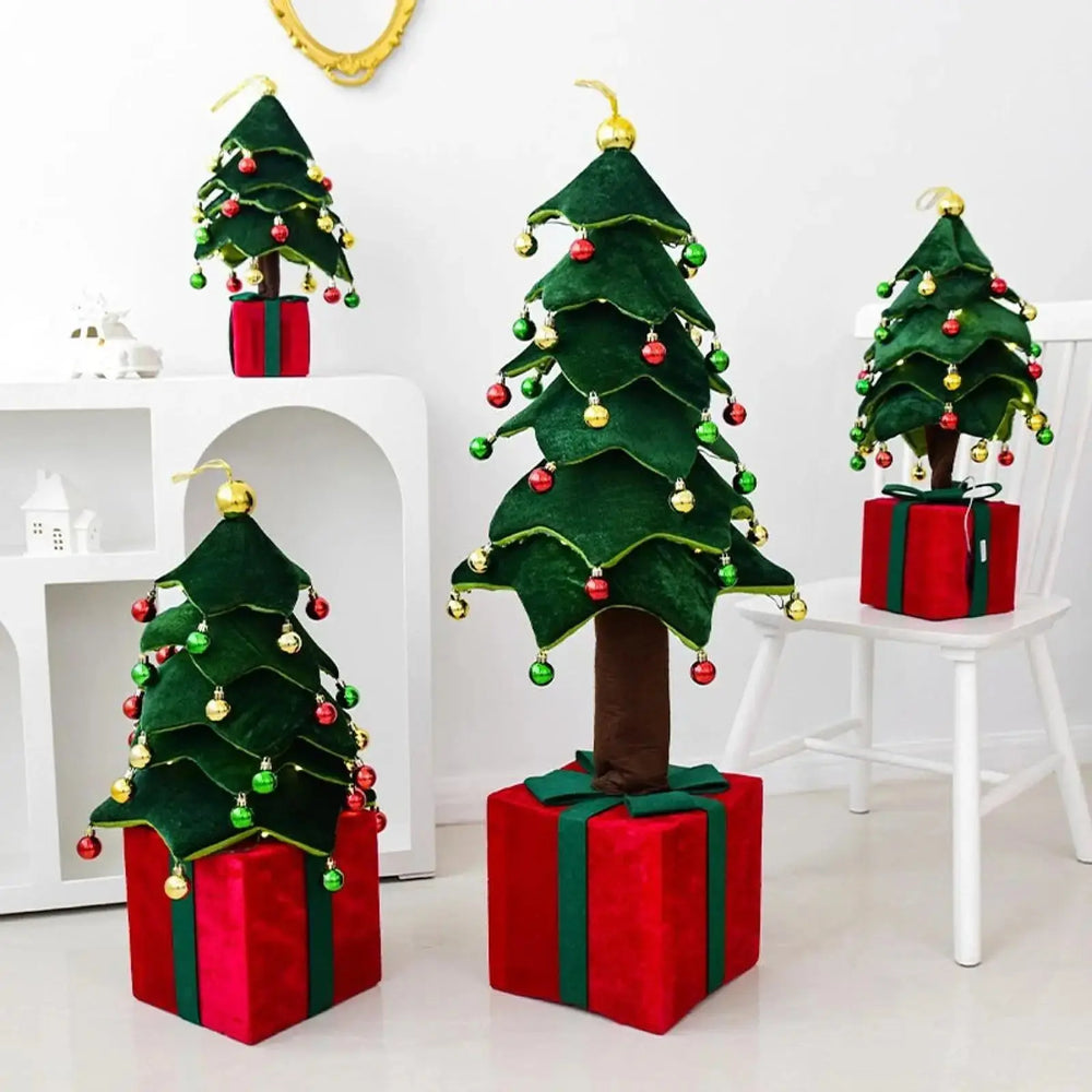 Artificial Christmas Tree Home Decor Gift Decorative Crafts Tabletop Centerpiece for Party Bedroom Indoor Dining Room Table Good Vibrations