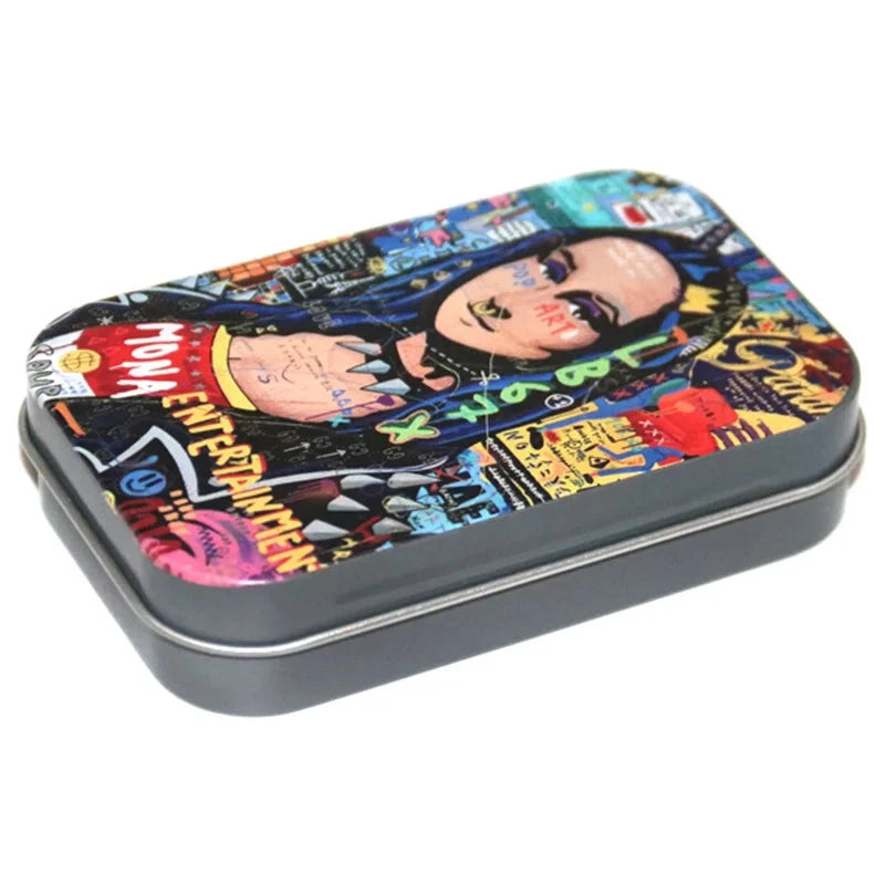 Cigarette Case Box Flip Cap Tobacco Storage Smoke Humidor Rolling Paper Jewelry Candy Coin Key Organizer Tin Flip Gifts Sealed Good Vibrations