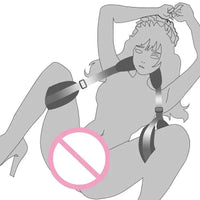 Open Thigh BDSM Sex Toy SM Slave Open Leg Sextoy Adjustable Adult Couple Erotic Game Bandage Neck Pillow Accessory Set 18+ Play GOOD Vibrations