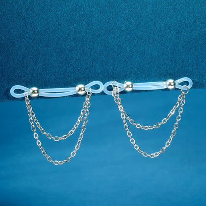1 Pair Adjustable Fake Nipple Rings - No-Pierce Acrylic Nipple Rings with Sparkling Accents | Perfect for Parties Good Vibrations