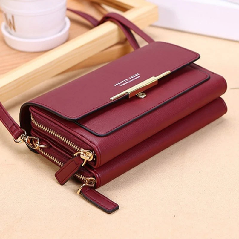 Women's Wallet Korean Handbag Multi Card Large Capacity Casual Shoulder Bag Mobile Phone Packet Fashion New Style Good Vibrations
