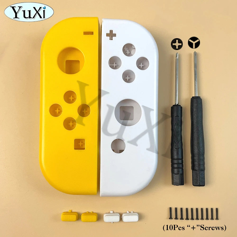 1Set Front Back Middle Frame Shell Housing Case Plastic Cover LR SL SR Buttons For Nintend Switch NS NXJoy-Con Game Controller Good Vibrations