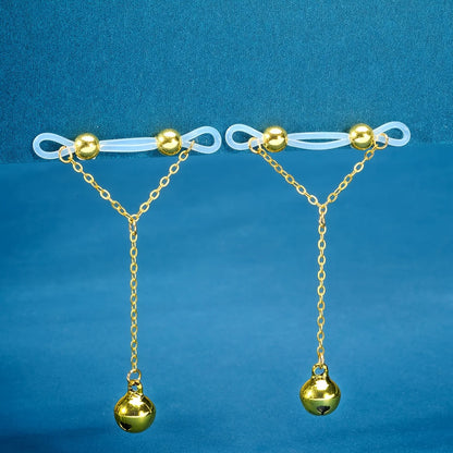 1 Pair Adjustable Fake Nipple Rings - No-Pierce Acrylic Nipple Rings with Sparkling Accents | Perfect for Parties Good Vibrations