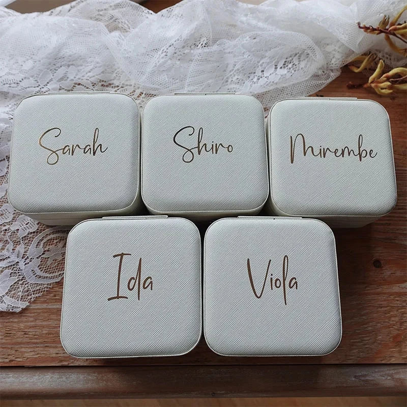 Personalized Bridesmaid Gifts Bachelorette Party Gift Travel Jewelry Case Wedding Gifts Hen Party Gifts Birthday Favor For Her Good Vibrations