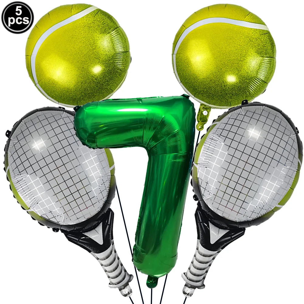 Tennis Party Supplies Paper Plate Napkin Cup Tableware for Boys Baby Shower Tennis Ball Sports Themed Party Birthday Decoration Good Vibrations