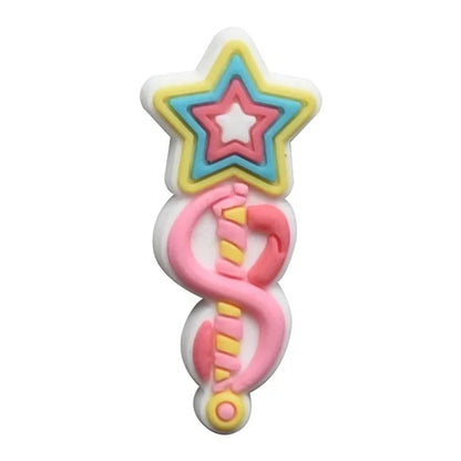 Shoe Charms for Crocs Accessories Angel Of Love Shoes Charm for Croc Decorations Pins Men Accessory Jeans Woman Clogs Clips Good Vibrations