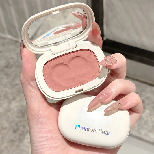 Single Color Blush Silky Texture High Color Rendering No Powder Feeling Low Saturation Long-lasting Natural Matte Blush Cream Good Vibrations