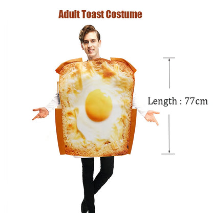 Unisex Women Men Hot Dog Baguette Chili Cupcake Tuna Croissant Potato Pizza Donut Fancy Dress Up Adult Couple Halloween Costume Good Vibrations