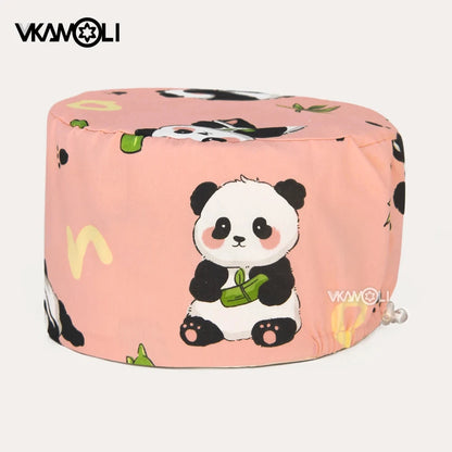 Surgical hats with various prints of rabbits dogs animals designed as hair care hats for doctors and nurses scrub hat Good Vibrations