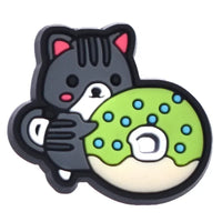 Shoe Charms for Crocs Accessories
 Pet Cat Shoes Charm for Croc Decorations Pins Men Accessory Jeans Woman Clogs Clips Badges Good Vibrations